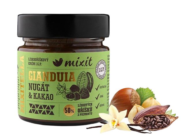 MIXIT Premium Lískový oříšek z Piemontu s mlékem a kakaem 200 g