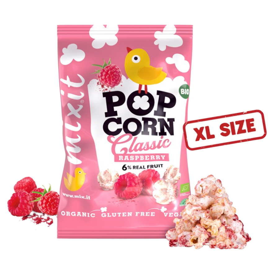 MIXIT Velký popcorn malina BIO 75 g