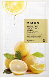 MIZON Joyful Time Essence Mask Vitamin Plátýnková maska s čisticím a osvěžujícím účinkem 23 g