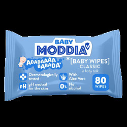 MODDIA BABY Dětské vlhčené ubrousky Classic 80 ks