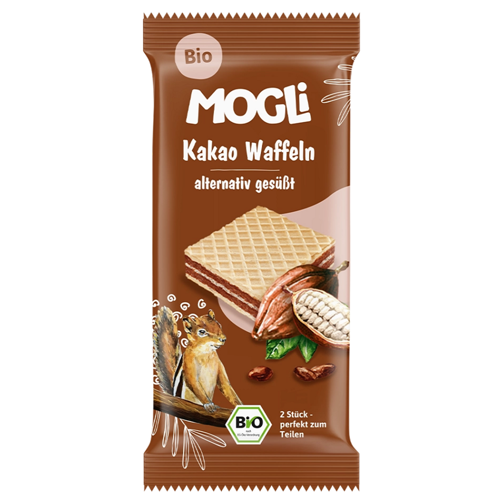 MOGLI Kakaové oplatky 3r+ BIO 15 g