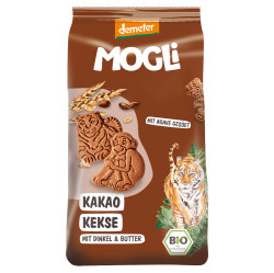 MOGLI Kakaové sušenky s certifikací Demeter 3r+ BIO 125 g