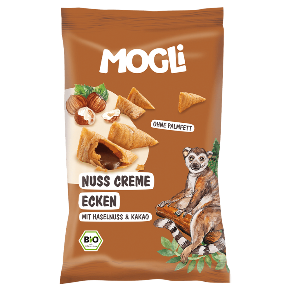 MOGLI Plněné lískooříškové taštičky 3r+ BIO 30 g