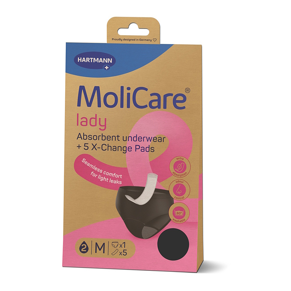 MOLICARE Lady absorpční spodní prádlo M 1 kus + vložky X-change 5 kusů