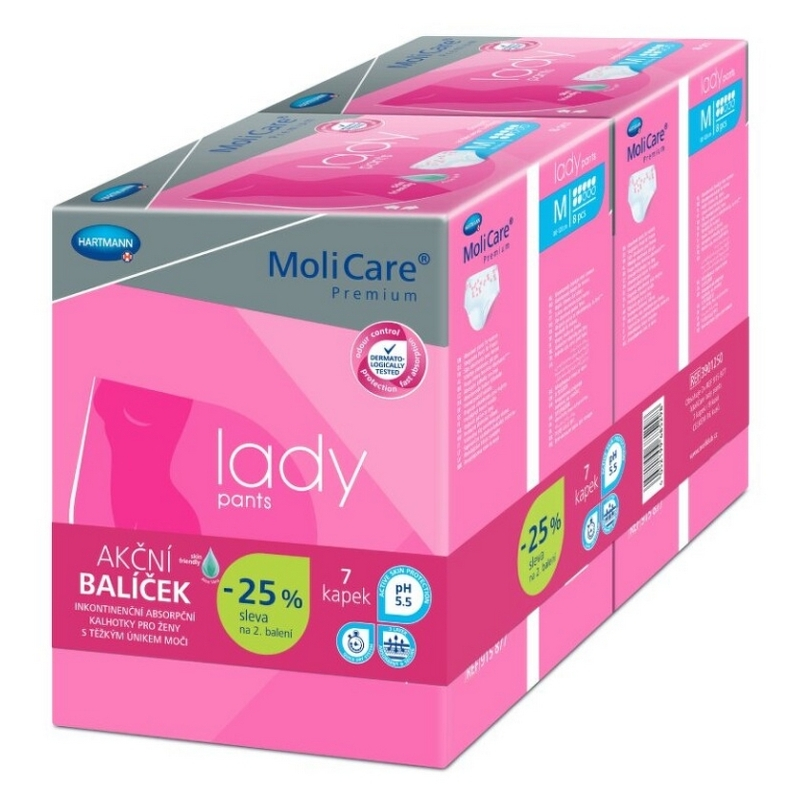 MOLICARE Lady Pants inkontinenční kalhotky 7 kapek M 2x8 kusů
