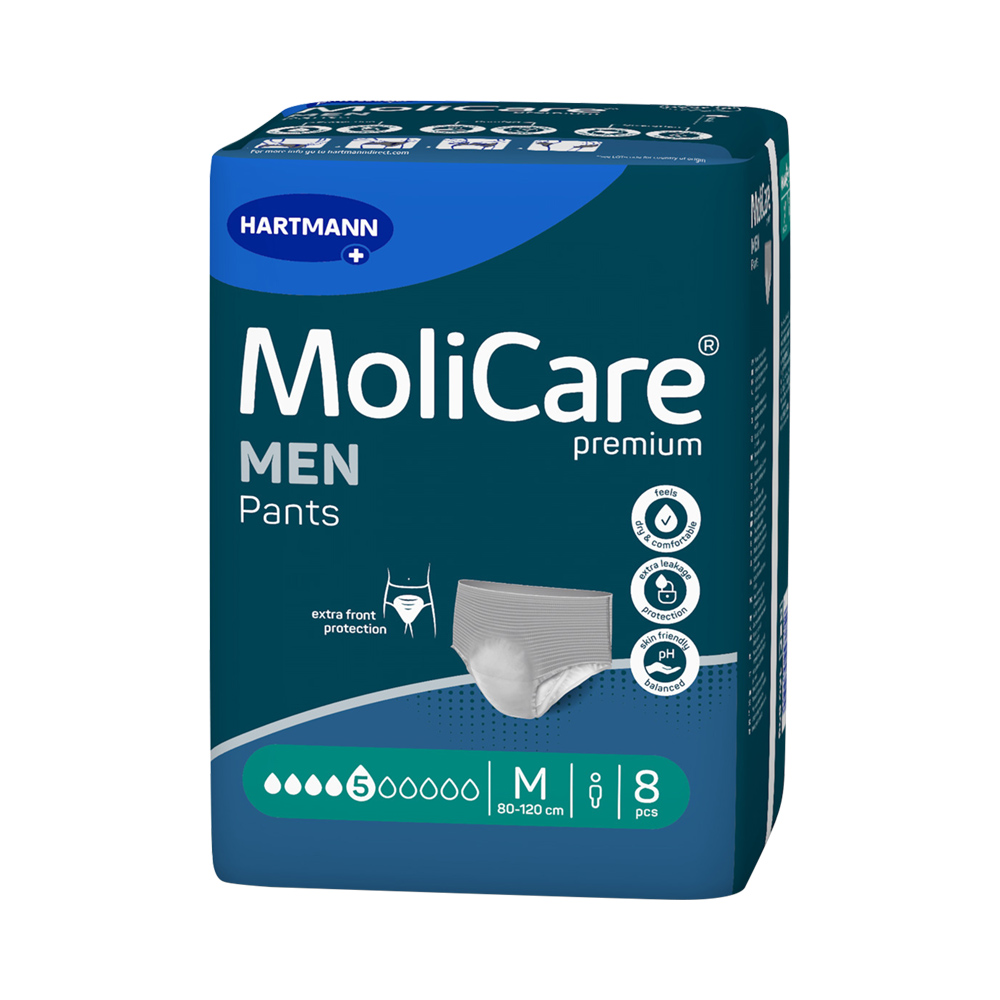 MoliCare Men Pants 5 kapek vel. M inkontinenční kalhotky 8 ks