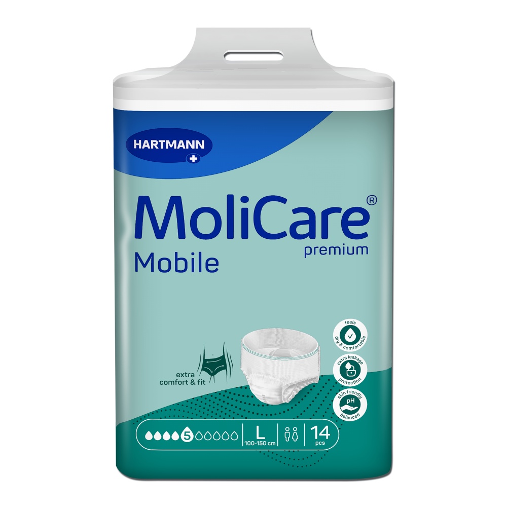 MoliCare Mobile 5 kapek vel. L natahovací kalhotky 14 ks