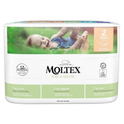MOLTEX Pure & Nature Mini 3-6 kg  38 kusů