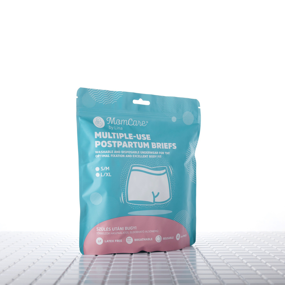MOMCARE Poporodní kalhotky více použití L/XL 4 ks
