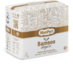 MonPeri Bamboo S 3-6 kg dětské plenky 25 ks