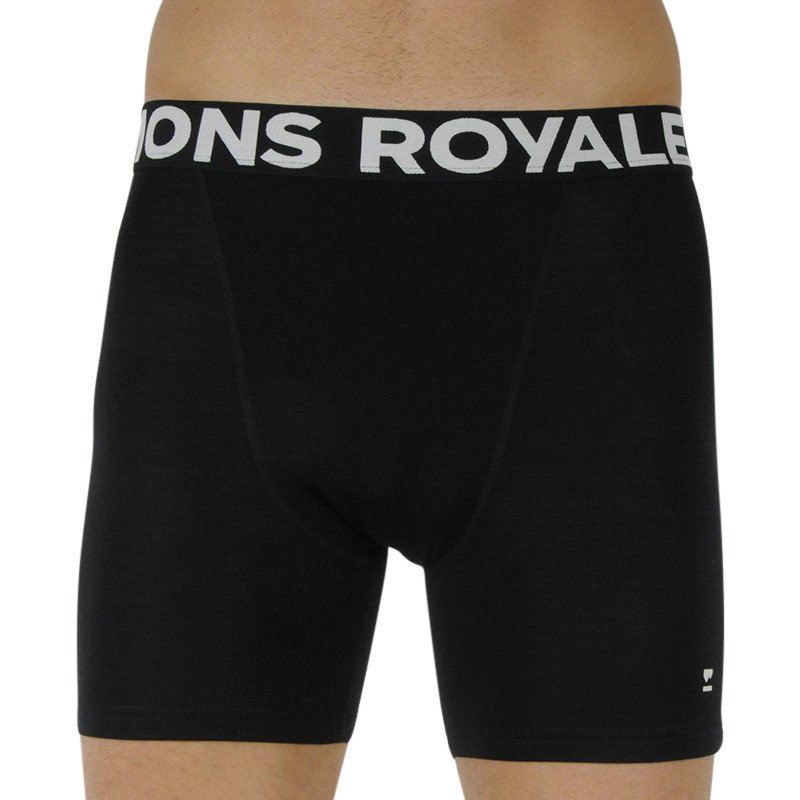 Mons Royale Pánské boxerky merino černé (100088-1169-001) XXL