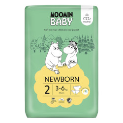 MOOMIN BABY 2 Eko pleny Newborn 3–6 kg 56 ks