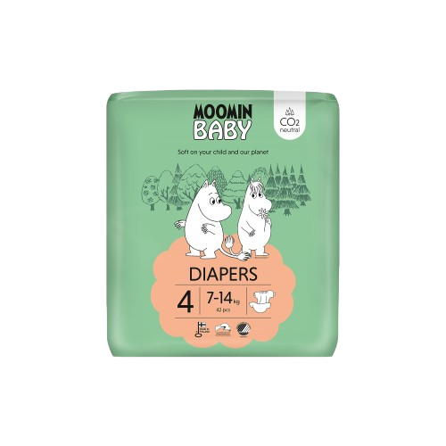 MOOMIN BABY 4 Maxi 7–14 kg, eko pleny 42 ks