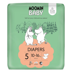 MOOMIN BABY 5 Eko pleny  maxi 10–16 kg 40 ks