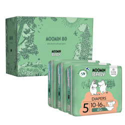 MOOMIN BABY Dětské jednorázové pleny Maxi, vel. 5, 120 ks