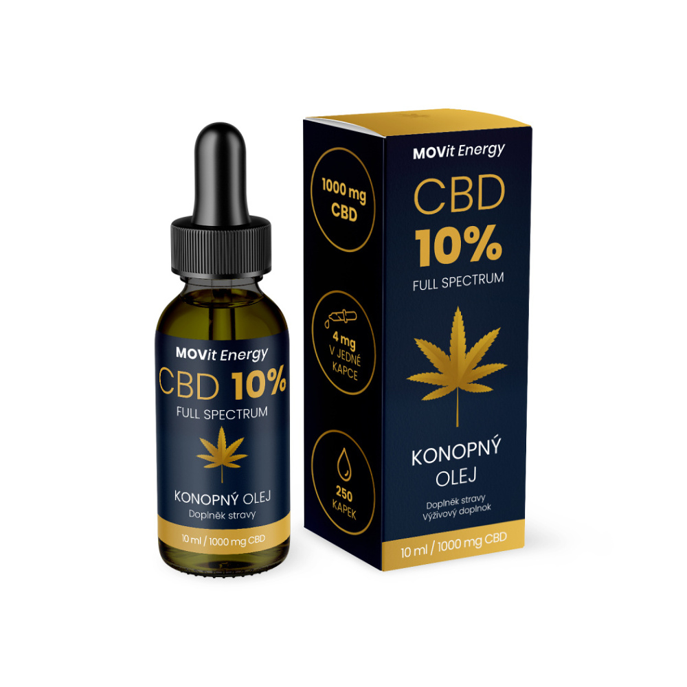MOVIT ENERGY CBD 10% Full Spectrum konopný olej 10 ml