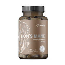 MOVit Energy Hericium - Lion's mane 50 % polysacharidů 500 mg 90 kapslí