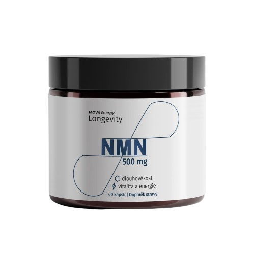 MOVIT ENERGY LONGEVITY - NMN 500 mg, Nikotinamid mononukleotid, 60 kapslí