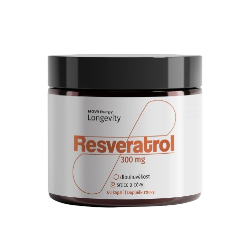 MOVIT ENERGY LONGEVITY - Resveratrol 300 mg, 60 kapslí