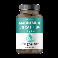 MOVIT ENERGY Magnesium Citrát 100 mg + B6 90 tablet