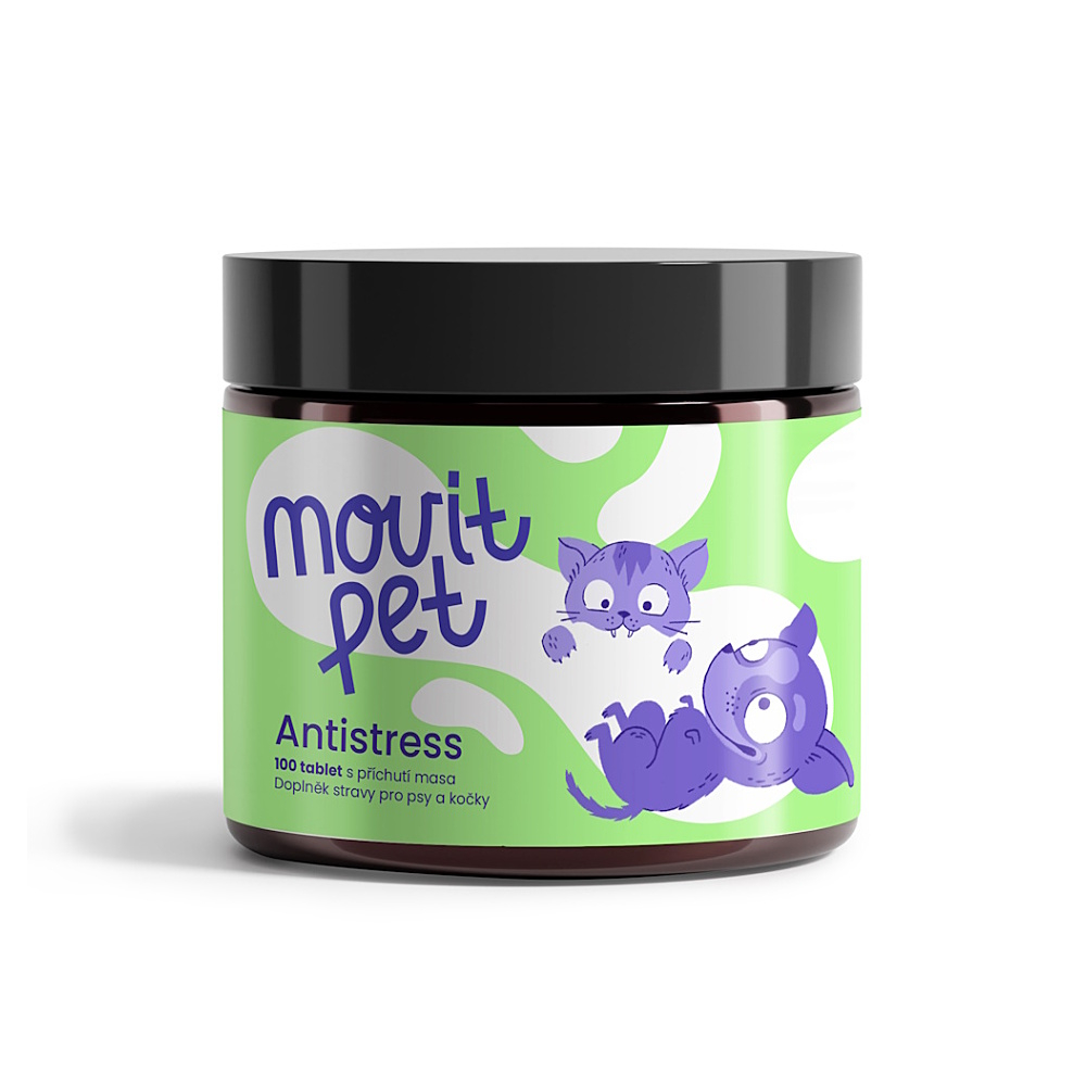 MOVIT ENERGY Pet antistress s příchutí masa 100 tablet
