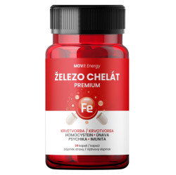 MOVIT ENERGY Železo chelát premium 30 kapslí