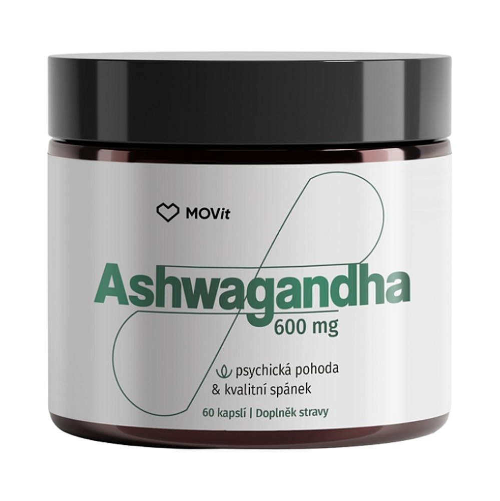 MOVIT LONGEVITY  Ashwagandha 600 mg  60 kapslí
