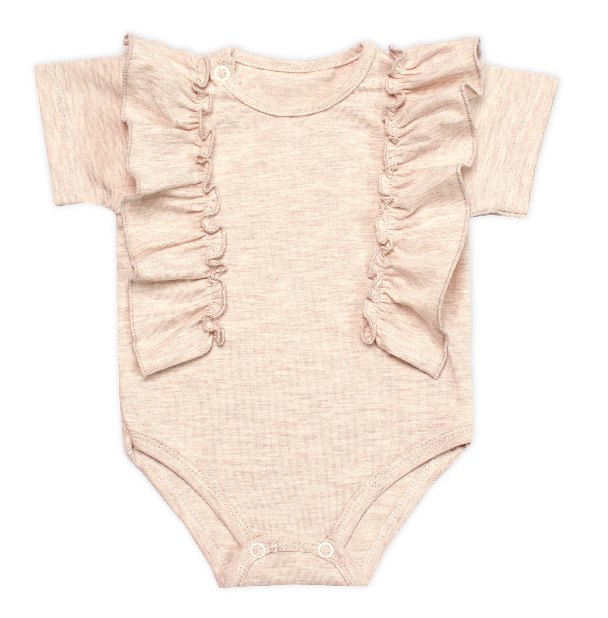 mrofi Body kr. rukáv s volánkem béžový, vel. 62