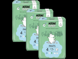 Muumi Baby Pants 4 Maxi 7–11 kg eko kalhotky 120 ks