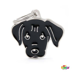 My Family MF BLACK LABRADOR 2,6x3,3 cm gravírovateľný přívěsek