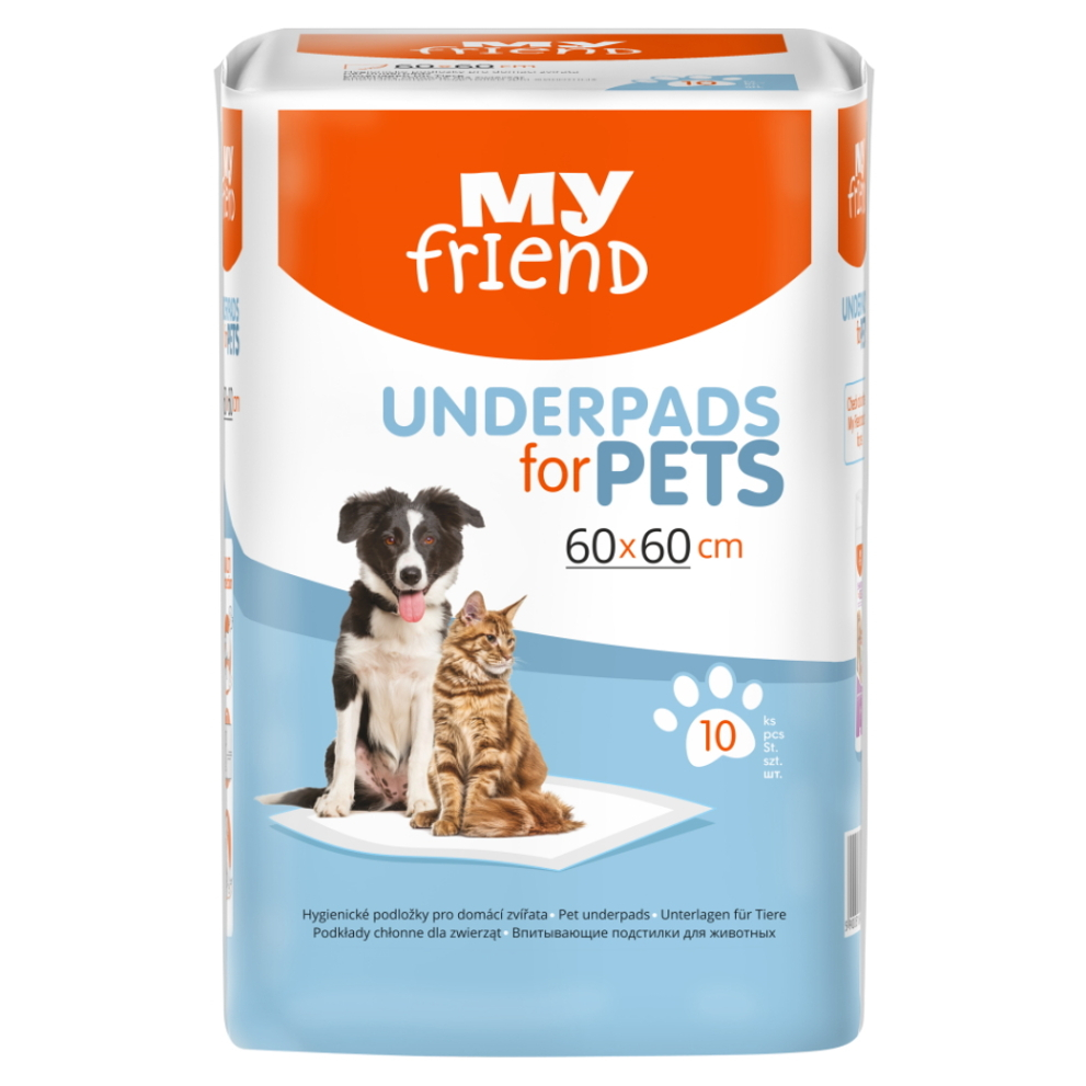 MY FRIEND Hygienické podložky pro domácí zvířata 60x60 cm 10 ks