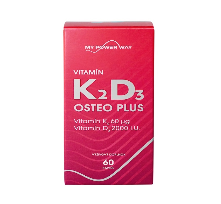 MY POWER WAY Vitamín K2D3 OSTEO PLUS 60 kapslí