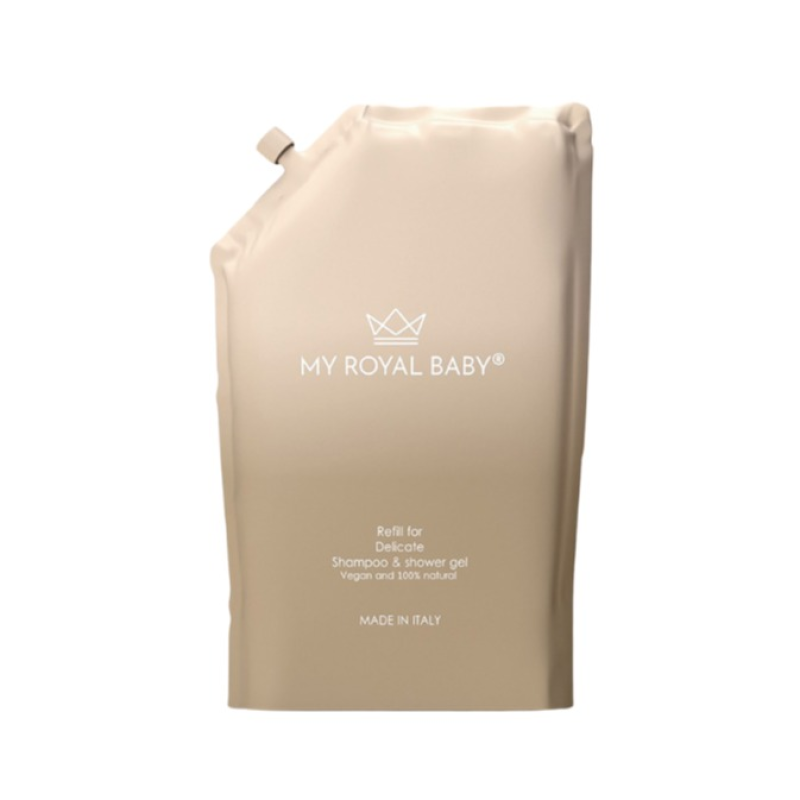 MyRoyalBaby jemný šampon a sprchový gel 2v1 náhradní náplň 380ml