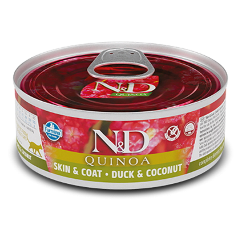 N&D Quinoa Duck & Coconut Adult pro dospělé kočky 80 g