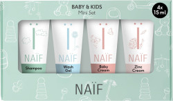 NAÏF Kosmetická cestovní souprava pro děti a miminka 4 x 15 ml