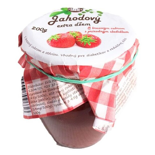 NAJTELO Jahodový džem s březovým cukrem a stévií 200 g