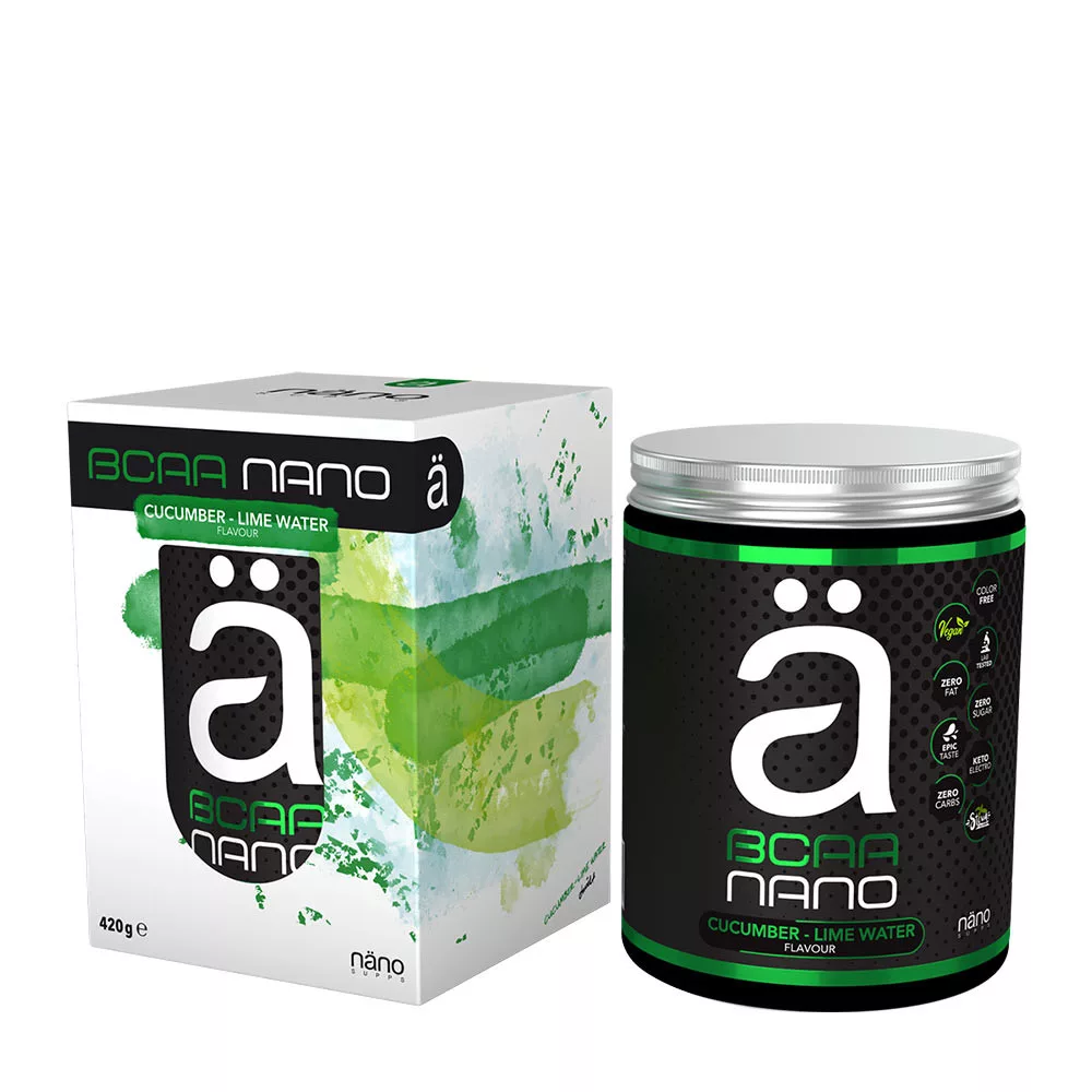 Näno Supps BCAA Nano 420g - okurka s limetkou