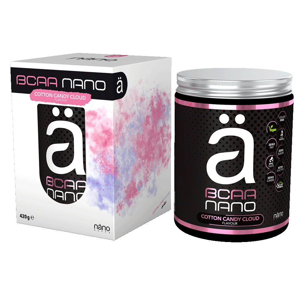 Näno Supps BCAA Nano 420g - cukrová vata
