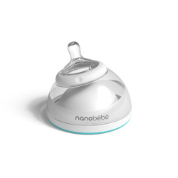 Nanobébé Přechodová láhev 240 ml 1ks - tyrkysová