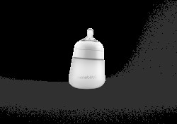 Nanobébé Silikonová dětská Flexy láhev 270ml 1ks - bílá