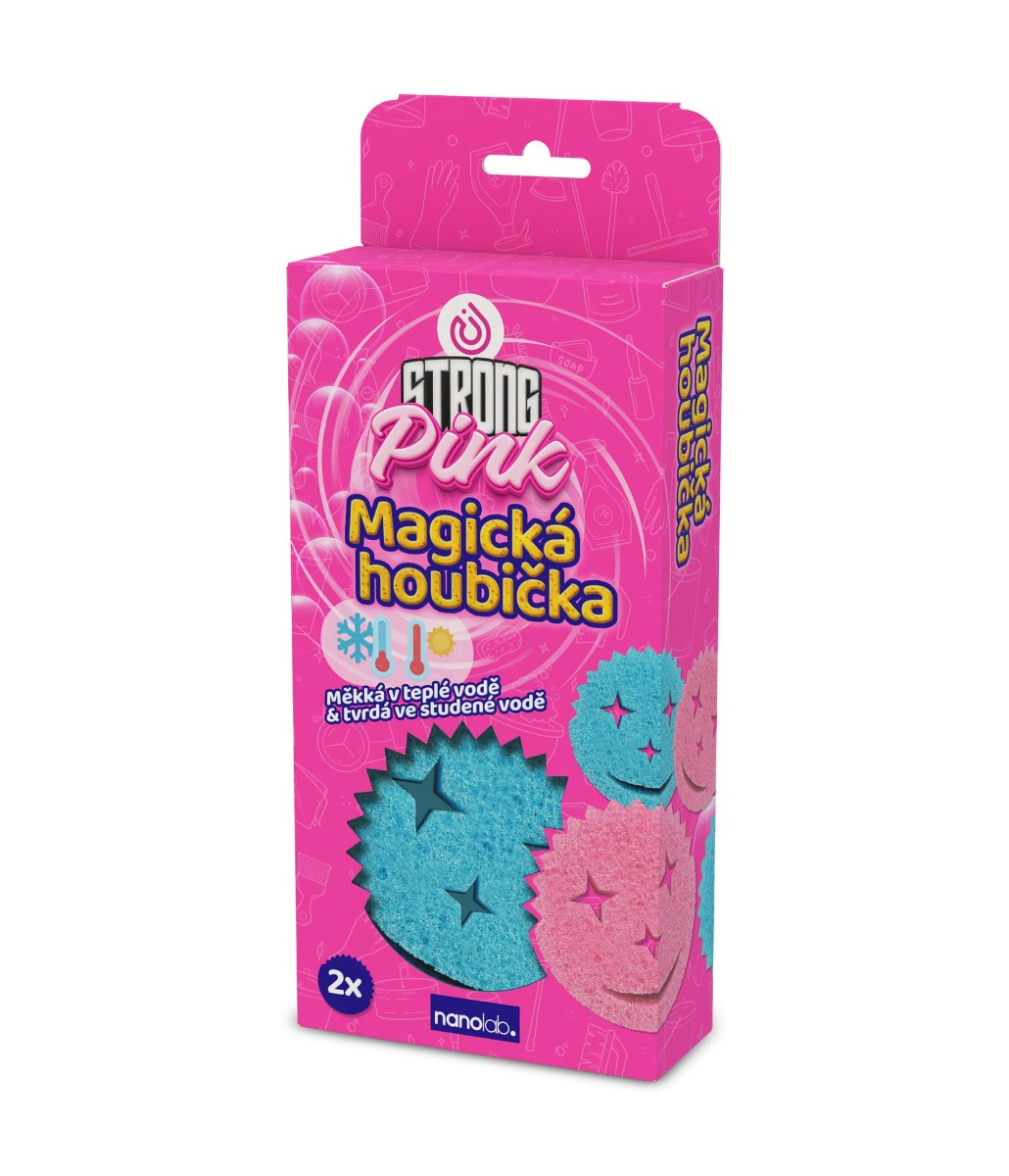 Nanolab Strong Pink Magická houbička 2 ks