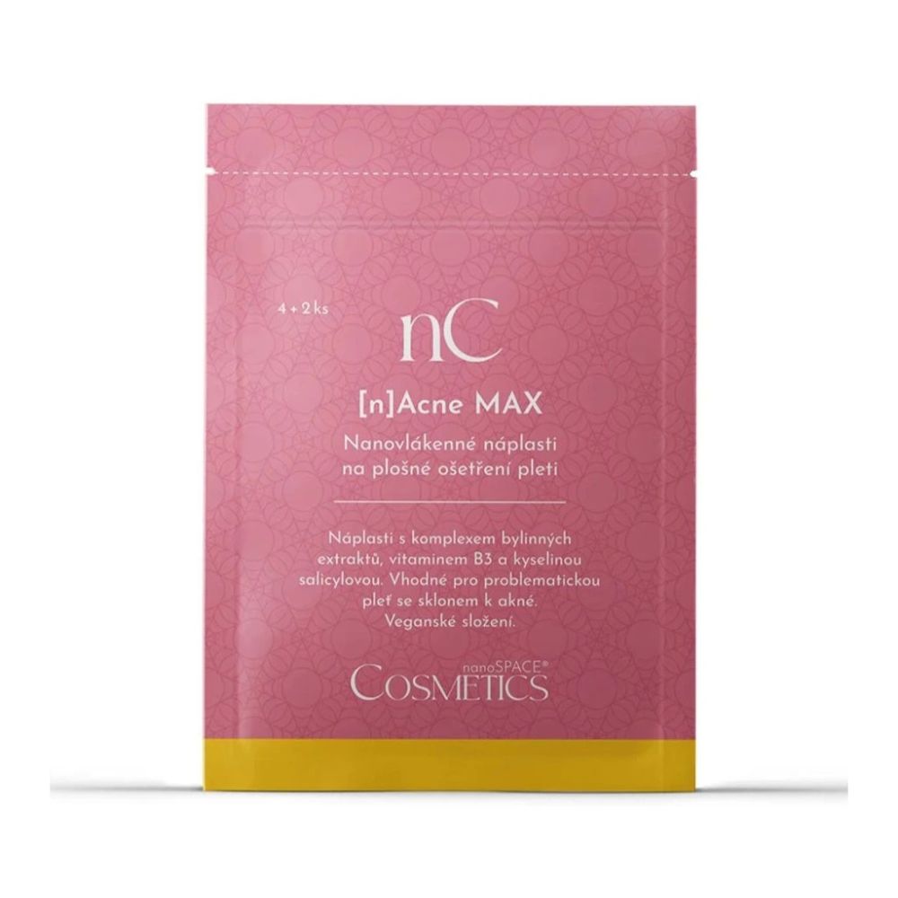 nanoSPACE Cosmetics [n]Acne MAX nanovlákenné náplasti na pleť 6 ks