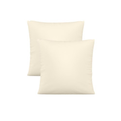 nanoSPACE Sada 2 ks 40x40 dekorativních polštářů pro alergiky Nanobavlna - režná biobavlna set 40 x 40 cm