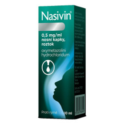 NASIVIN® 0,5% Nosní kapky, roztok 10 ml