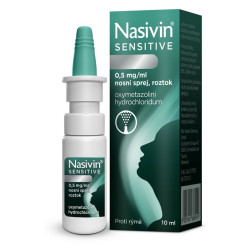 NASIVIN® Sensitive 0,5 mg/ml nosní sprej, roztok 10 ml