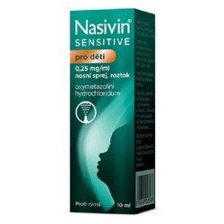 NASIVIN® Sensitive děti 0.25mg/ml  nosní sprej, roztok 10 ml