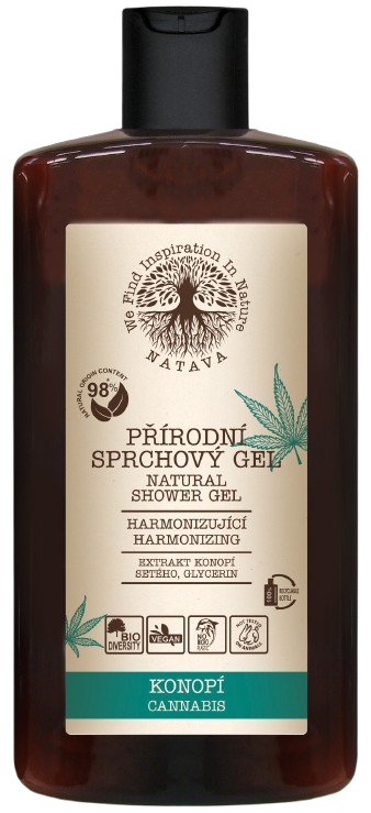 NATAVA Sprchový gel Konopí 250 ml