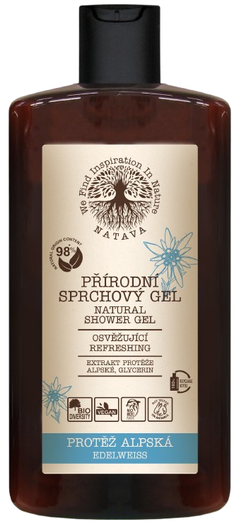 NATAVA Sprchový gel Protěž Alpská 250 ml