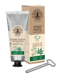 Natava Zubní pasta Byliny + CBD s vytlačovačem tuby 80 g