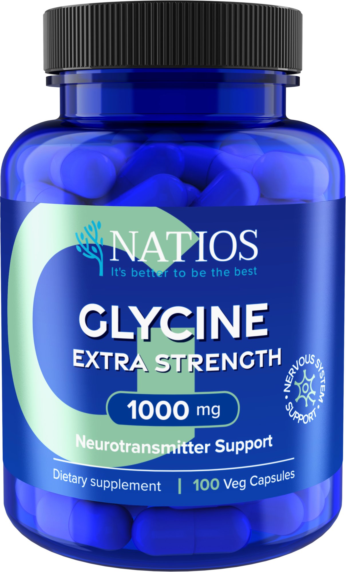 NATIOS Glycine Extra Strength 1000 mg 100 kapslí